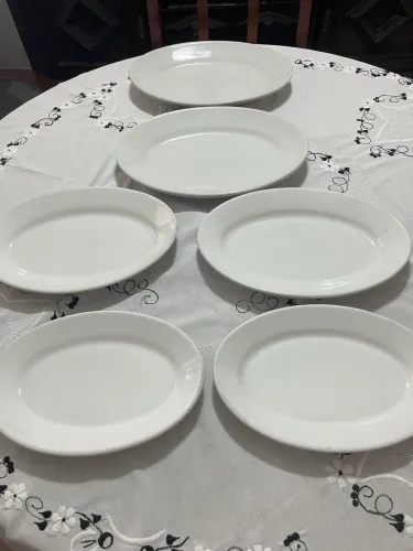 6 Travessas de porcelana 