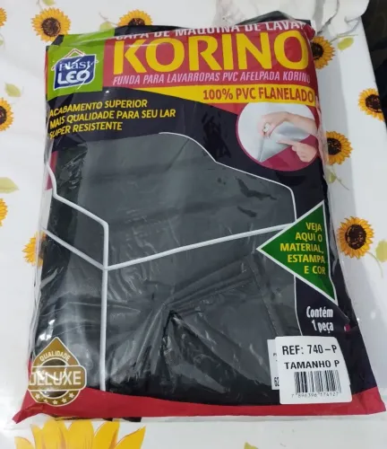Capa p/ Máquina de Lavar Korino 100% PVC Flanelado
