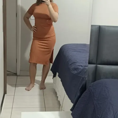 Vestido terracota Tam M ou G