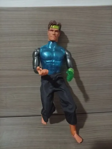 Max Steel Bionico Force (1999) - Mattel - Cerca de 30 cm e articulado. Raridade.
