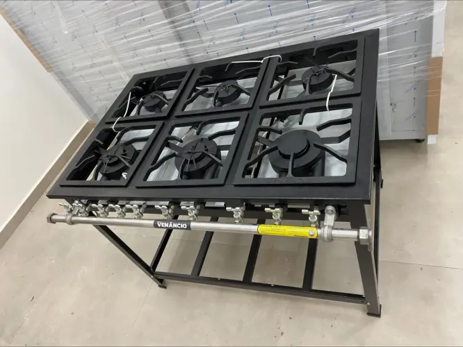Fogão Industrial extra 6 Bocas Venâncio pronta entrega -  Marcos