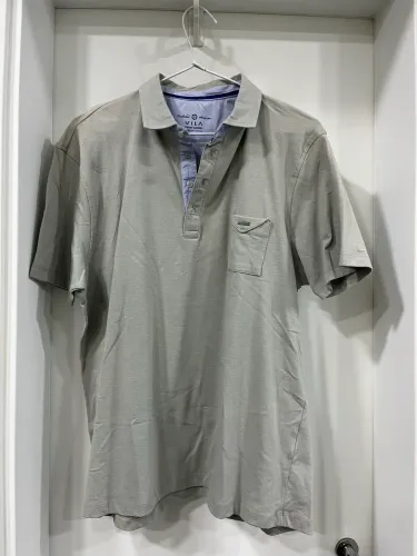 Camiseta polo cinza tamanho 6 Vila Romana