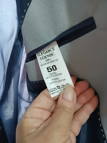 PALETO MASCULINO COR CINZA CLARO, DA ELEGANCE, POLIESTER, ÓTIMO ACABAMENTO,TAMANHO 50.