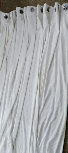 Cortinas de linho flame com forro Argolas. $155  cada jogo