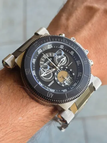 Relógio Invicta Coalition Forces 90028 Masculino Cronógrafo Aço Inoxidável de Respeito