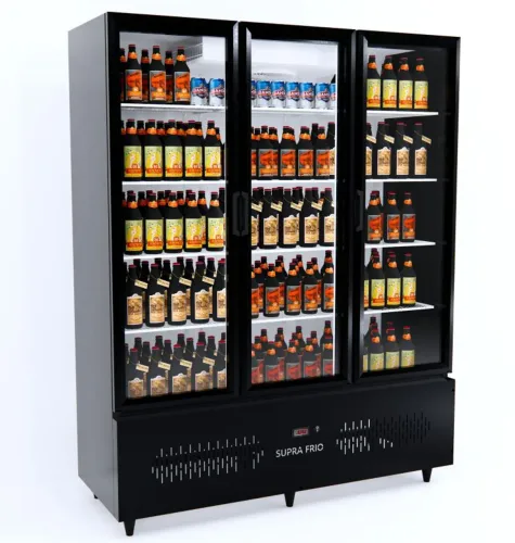 Refrigerador Expositor para Bebidas Extra Frio 3 Portas -5°C - Supra Frio
