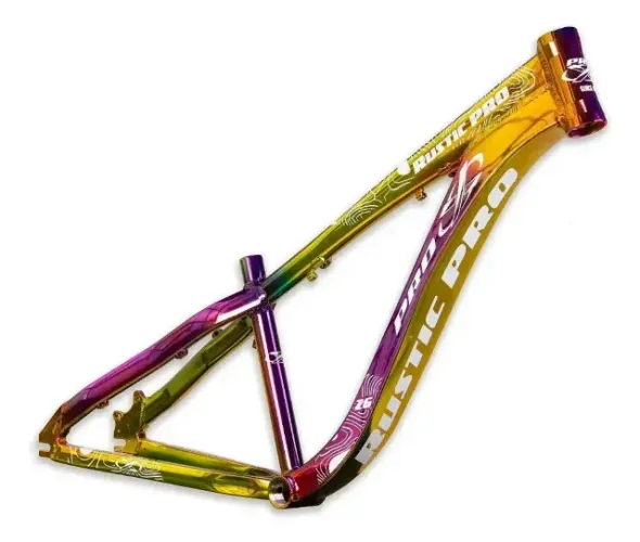 Quadro Bike 26 Pro-x Rustic Pro Cromado Grau Freeride