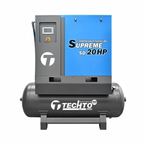 Compressor Parafuso 67 PCM e Pressão 10  Bar Techto