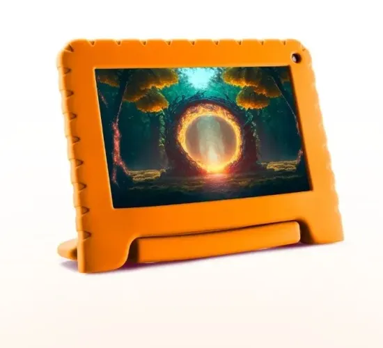 Tablet Infantil com Capa de Proteção