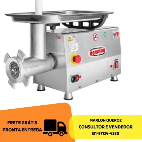 Moedor de Carne Bermar para Carnes Inox