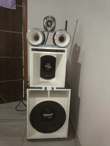 Caixa de Som Trio 3 Vias Completa