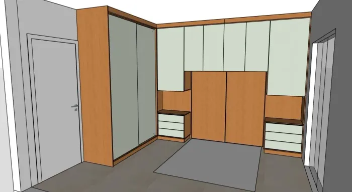 Projeto 3D de móveis sob medida 