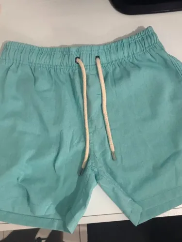 Short Masculino Azul Claro Tamanho M Novo Casual 