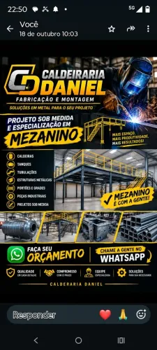 Caldeiraria e montagem