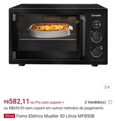FORNINHO MUELLER 50 LITROS 