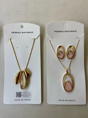 Semi joia pedras naturais