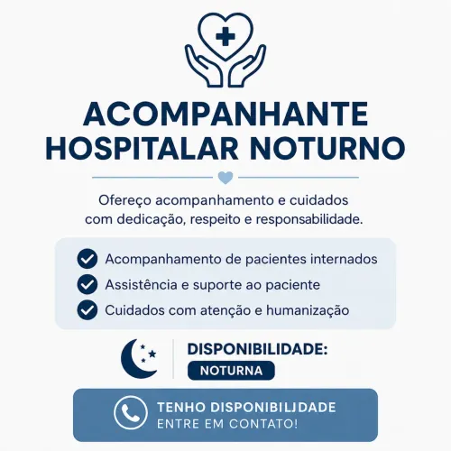 Acompanhante hospitalar noturno