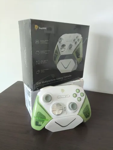 NOVO e LACRADO - EasySmx D10 controle mecânico para jogos de pc game controller hall effec
