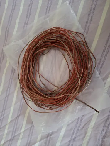 NOVO - 30 metros cabo duplo flexível 0,30mm para som.