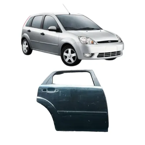 Porta Traseira Direita Ford Fiesta 2005 2012 Traseira Direita Preto