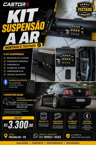 Suspensão a AR Castor 10mm
