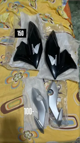Bananinha prata para 160 e aba da titan 2023 compatível com a fan