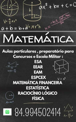 Aulas particulares e preparatório para Concurso e Escola Militar