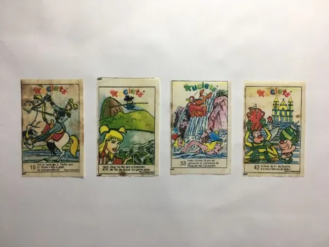 4 Figurinhas Coleção Xuclets Adams Xuxa Produções 1992 Nunca Coladas