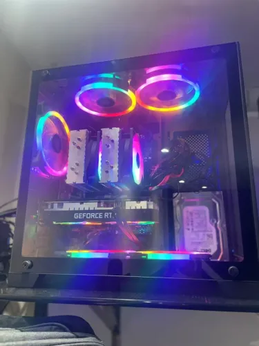 PC Gamer/Streaming RTX 3050 GALAX (NF + GARANTIA ATÉ 09/2027) | 32GB | NVMe+SSD | Aquário 