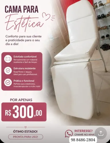 Maca para esteticistas, massagistas ou enfermeiros