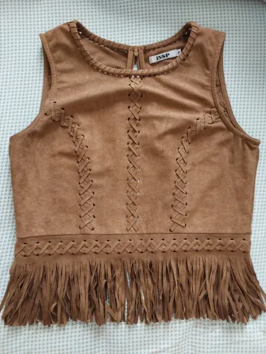 Blusa boho franjas