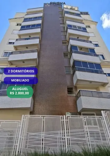 Apartamento 2 Dormitórios Mobiliado com Sacada no Res. Biarritz