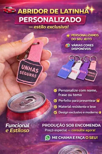 Chaveiro de abridor de latinha 