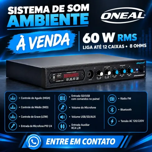 Sistema de Som Ambiente Oneal