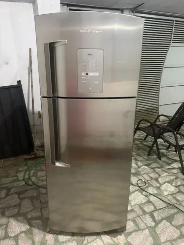 Geladeira Brastemp ative,inox funcionando perfeitamente