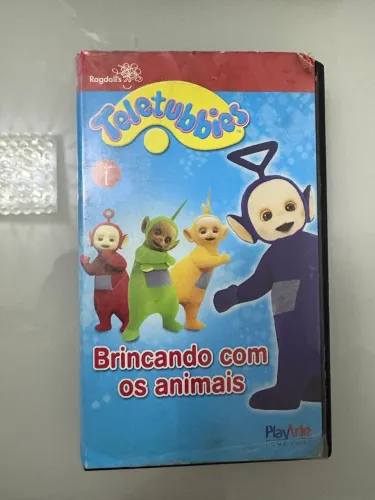 vhs filme Teletubbies brincando com os animais vol.1