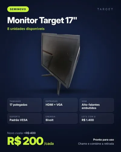 Tela Target MG17, preto