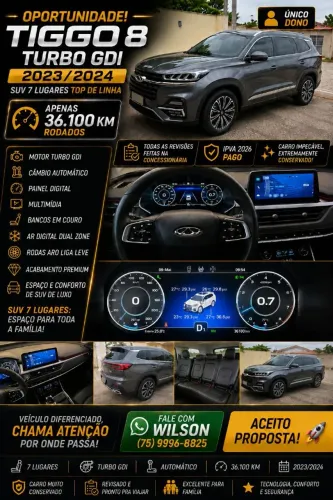Chery Tiggo 8 MAX Drive 1.6 Turbo Aut. 2024