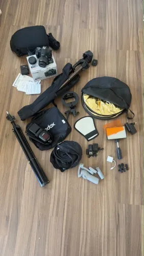 Kit completo de fotografia