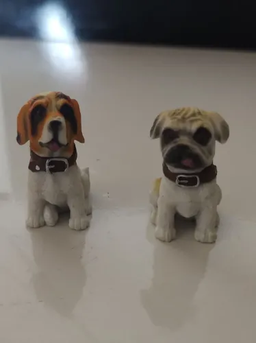 Miniaturas Cães e filhote surpresa DTC colecionáveis