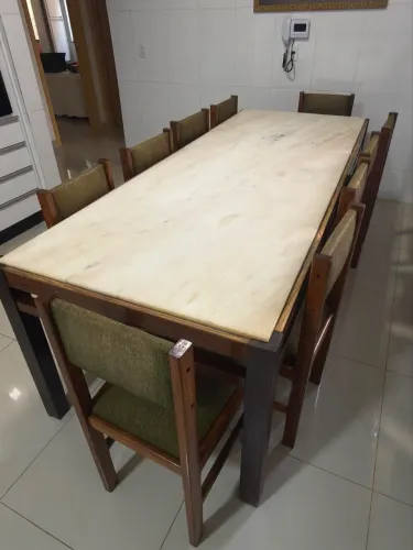 Mesa 10 cadeiras em perfeito estado antiguidade