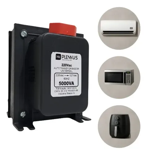 Autotransformador Plennus 5000VA Bivolt 110v 220v