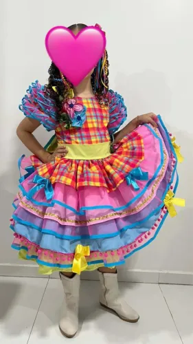 Vestido quadrilha
