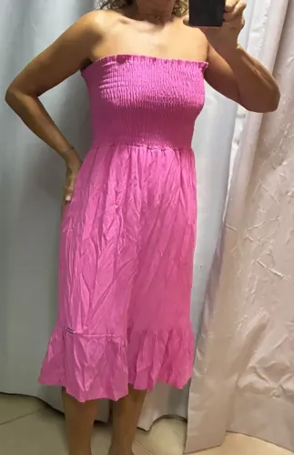 Vestido Rosa lastex M