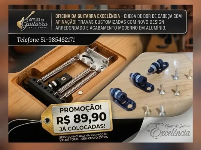 Trava para ponte trêmulo e Floyd rose de guitarra. ( Querendo somente a pç  ,outro valor).