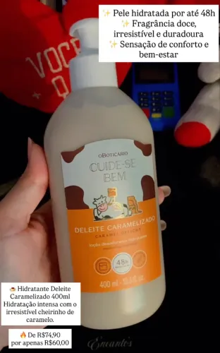Hidratante 400ml deleite caramelizado