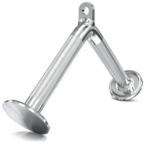BARRA POLIA/PUXADOR TRÍCEPS V FIXO - 32x18cm V-Shaped Bar