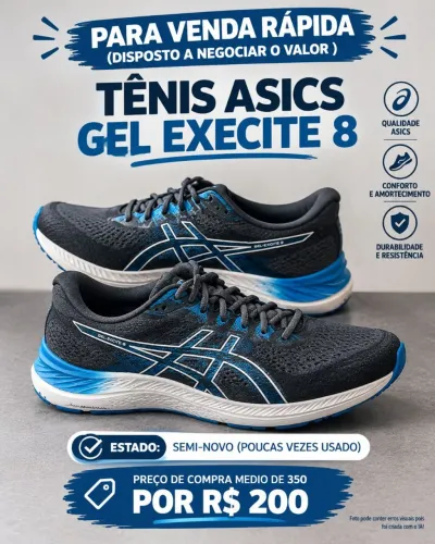 Tênis de corrida/caminhada/academia