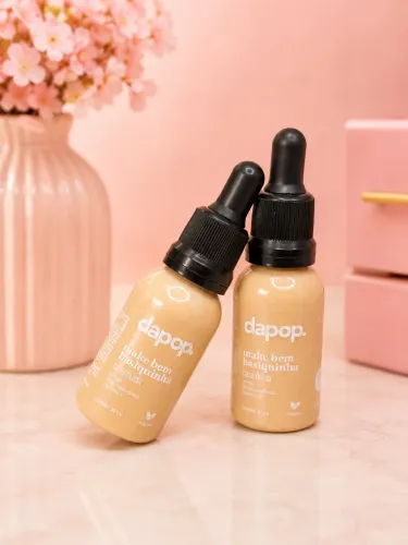 Base Líquida Make Bem Basiquinha Dapop 30ml - Ácido Hialurônico e Vitamina E