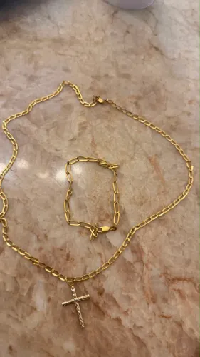 Cordão e pulseira de Ouro